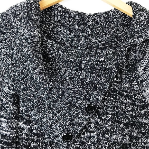 Calvin Klein Heather Black Sweater Dress w Cowl Neck Size S Small - Picture 9 of 12